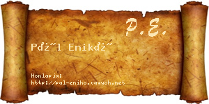 Pál Enikő névjegykártya