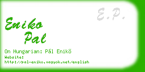 eniko pal business card